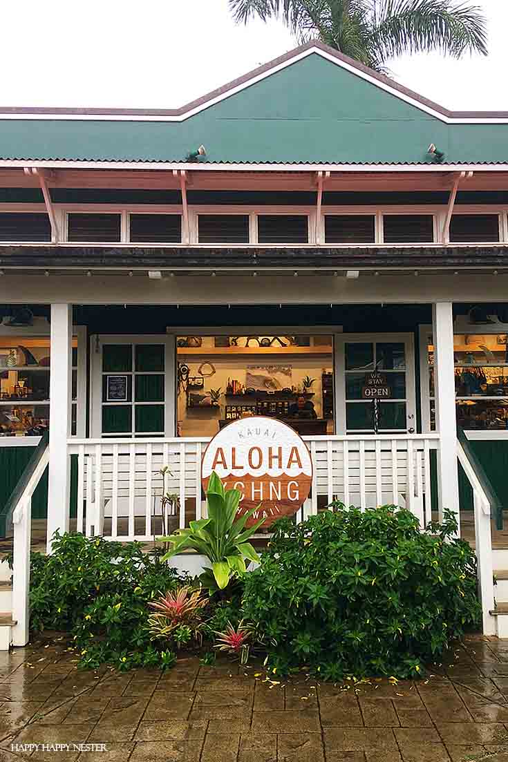 This adorable shopping center in Kauai is the best place to hang out in for a couple of hours. Check out this trip before you book your trip to Kauai. #vacations #tropical #trips #hawaii