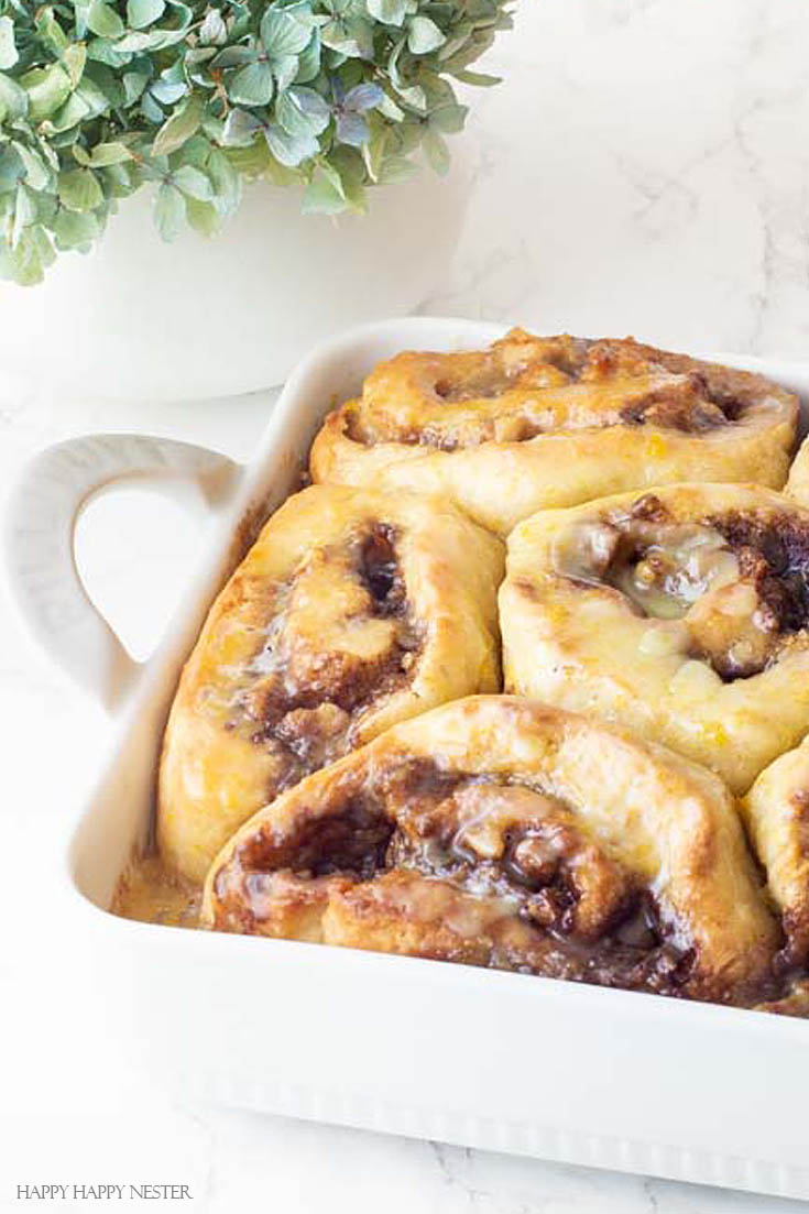 Homemade Orange Sweet Rolls - Happy Happy Nester