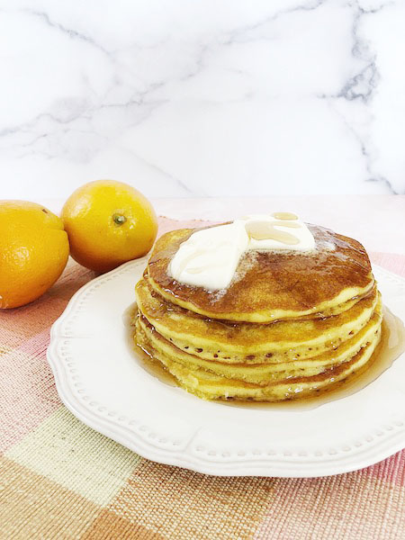 This Orange Juice Pancakes Inspired by Joanna Gaines looks scrumptious. #magnoliatable #recipes #pancakes #breakfastrecipes
