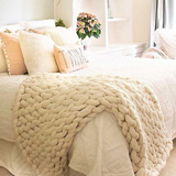 arm knitted throw