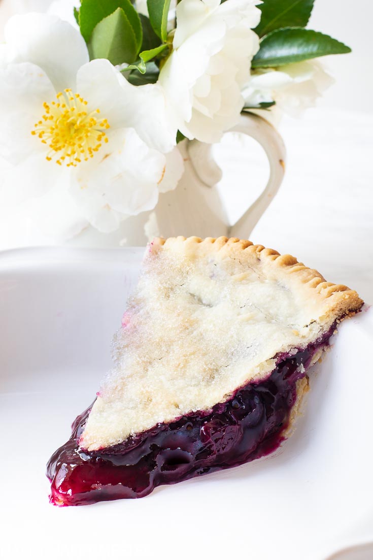I've been making the Best Blueberry Pie Recipe for many years. And this blueberry pie filling has a smoothness that is a great combination with blueberries. #thebestblueberrypie #blueberrypie #pierecipes