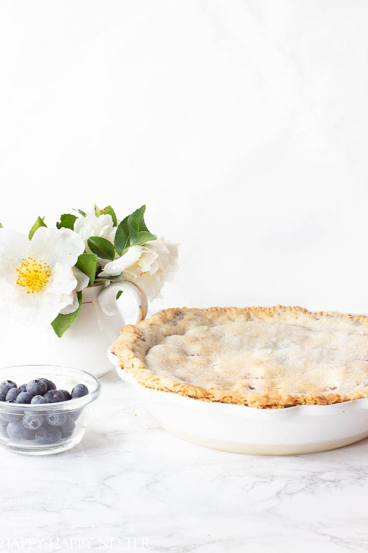 This wonderful smooth blueberry pie recipe is so easy to make. The special ingredient is now available in Amazon which makes this pie recipe very easy to make. You and your family will love this blueberry pie! #pie #blueberry #blueberrypie #recipes #baking