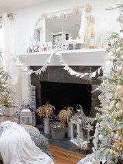 christmas decor ideas for fireplace mantel