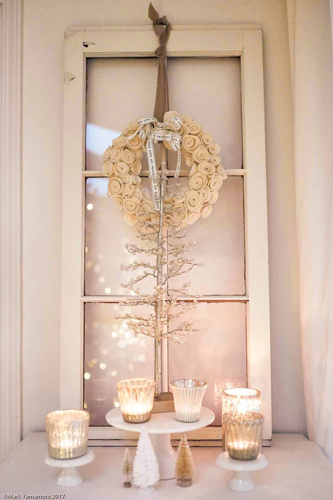 This Christmas night tour is full of beautiful inspiration. If you want some Christmas ideas for your dining room, living room, and bedroom then make sure to check out this post. Also, you'll find a pretty outdoor dining table! #christmas #christmastour #holidaydecor