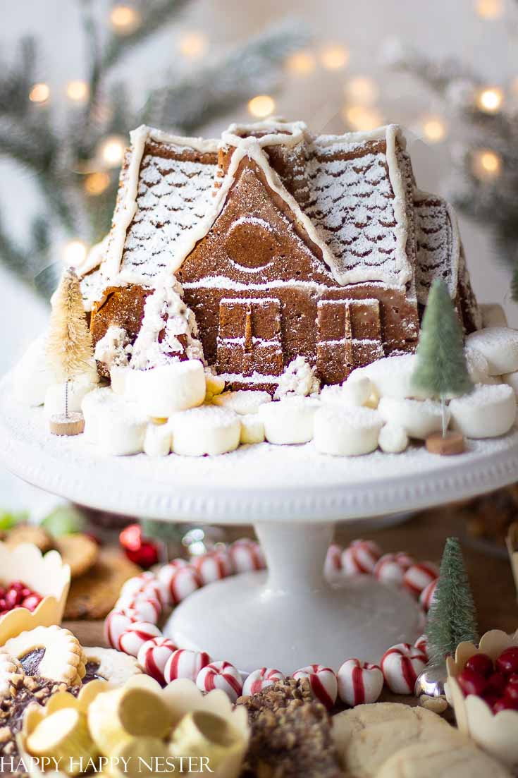 A Festive Christmas Tree Gingerbread Cake Dessert Recipe, Recipe