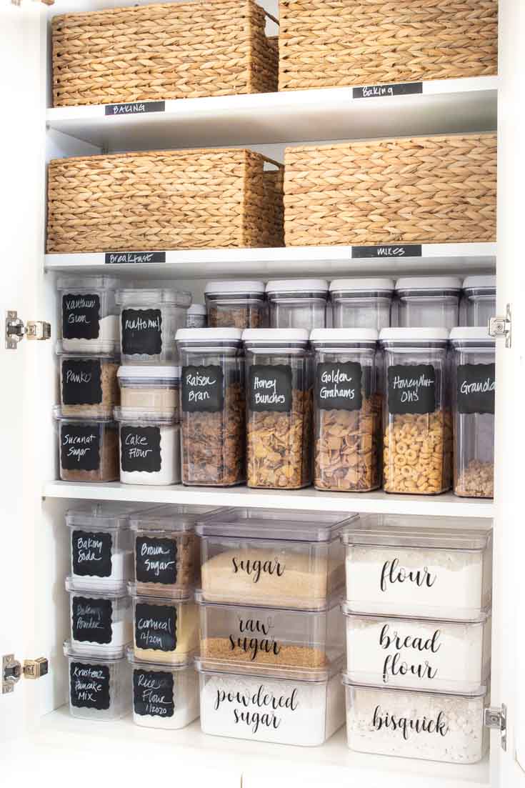 Clear your kitchen spaces before attempting your kitchen organization project. Using these tips will help you successfully get your kitchen organization in order. #organizing