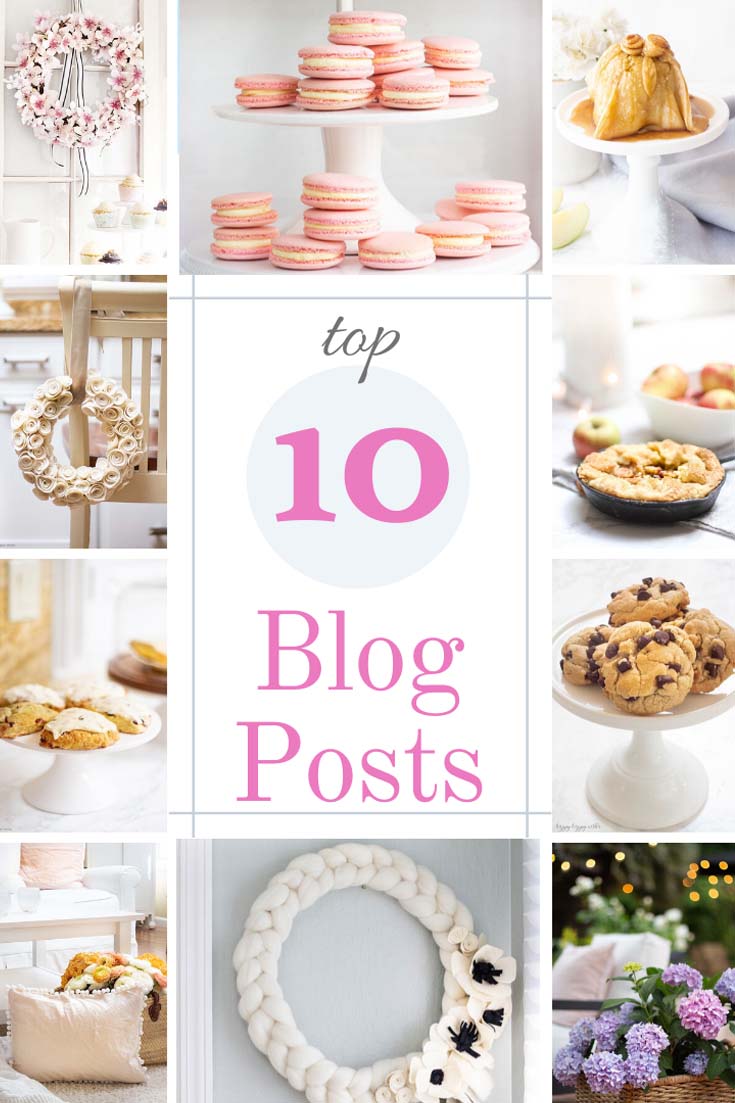 Enjoy this helpful roundup of my Top 10 Blog Posts of 2019. It's my reader's favorites, which include crafts and recipes. These are great recipes and crafts. #recipes #crafts #homedecor