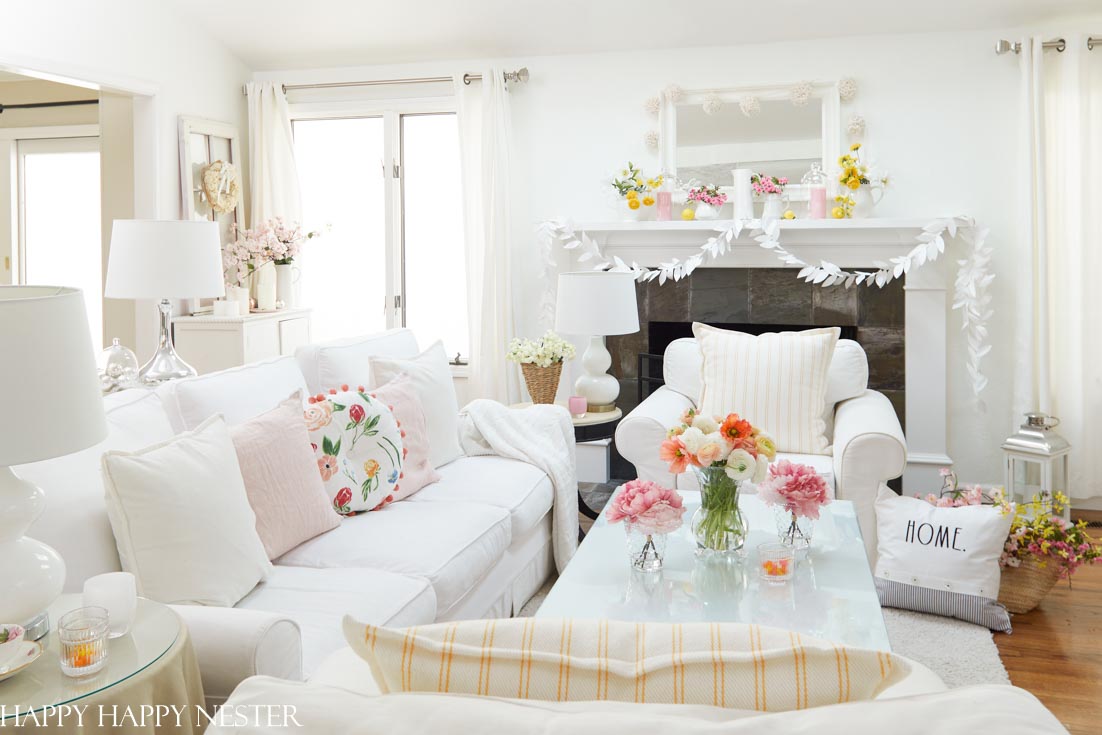 Spring Home Tour with Flowers