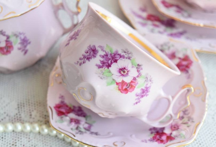 Beautiful Teacups for a Tea Party - Happy Happy Nester