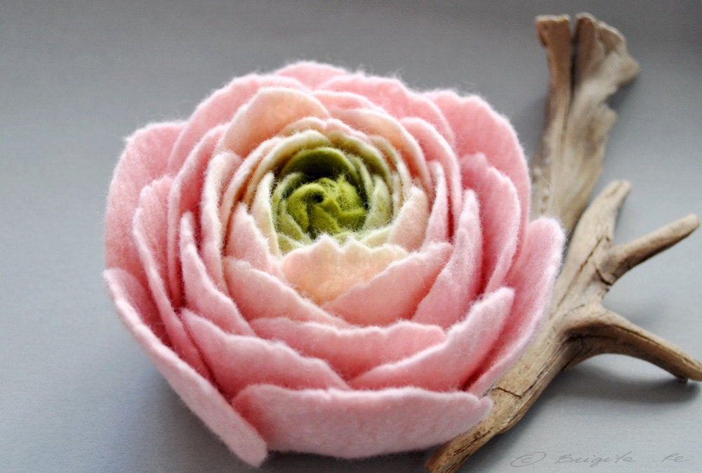 Pretty in Pink Felt Flower Bouquet