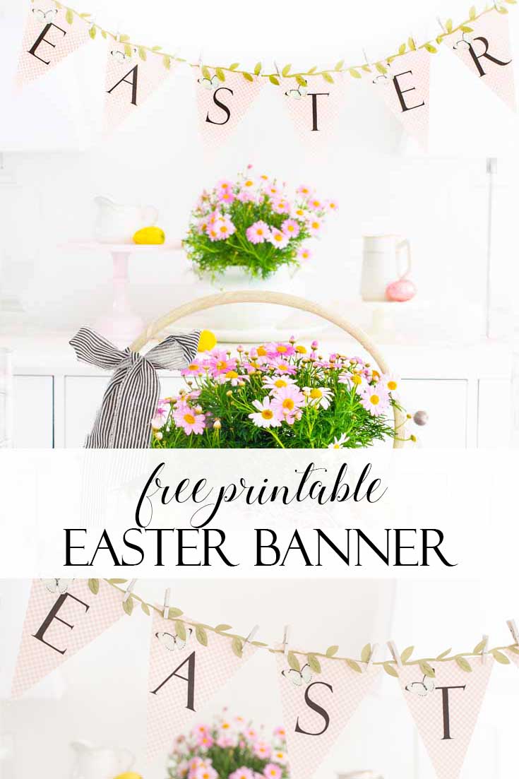 Free Printable Easter Banner - Happy Happy Nester