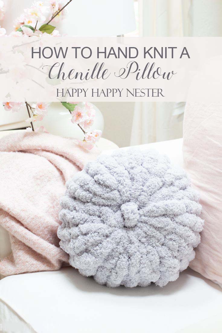 How To Hand Knit A Pillow Happy Happy Nester