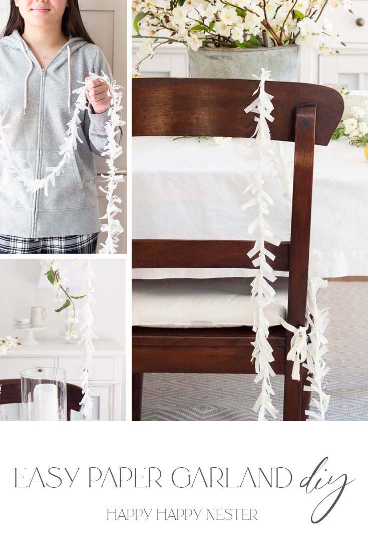 easy paper garland diy pin