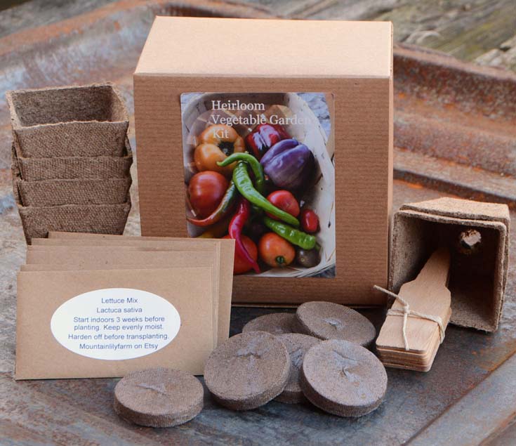 vegetables and flowers seed starter kits