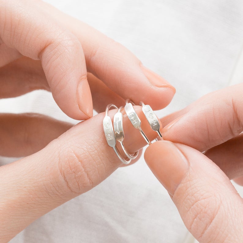 cute silver rings