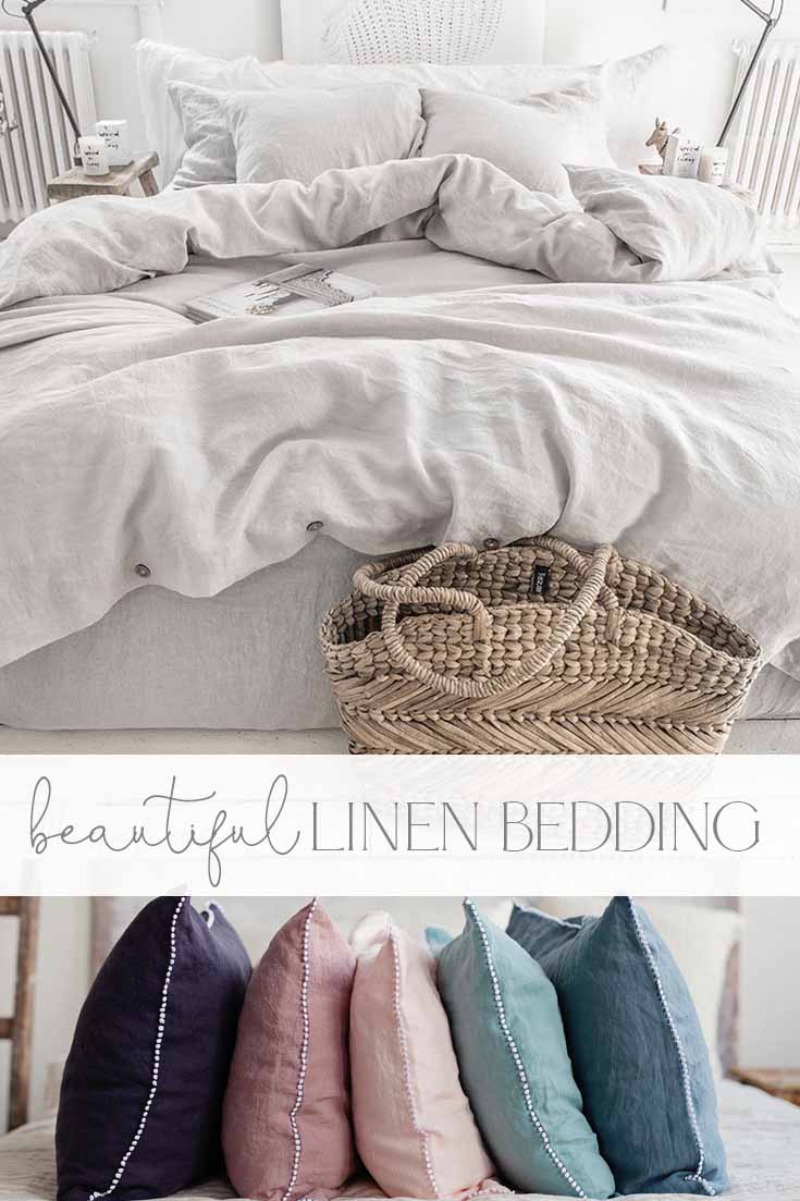 where to find beautiful linen bedding