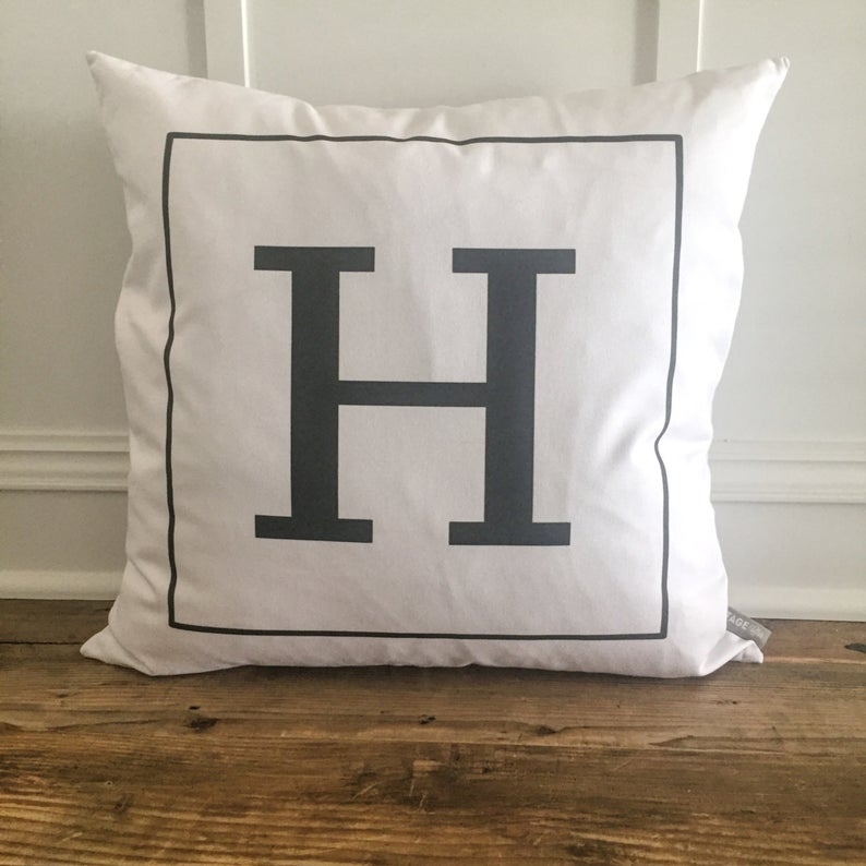 where to buy customized initial pillows