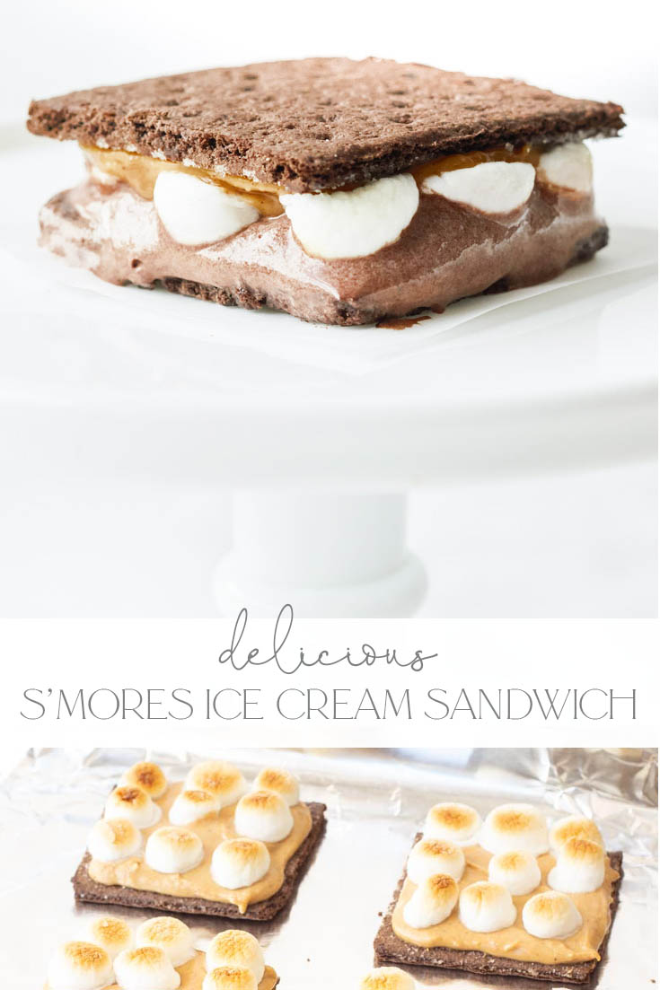 S'more ice cream sandwich recipe pin