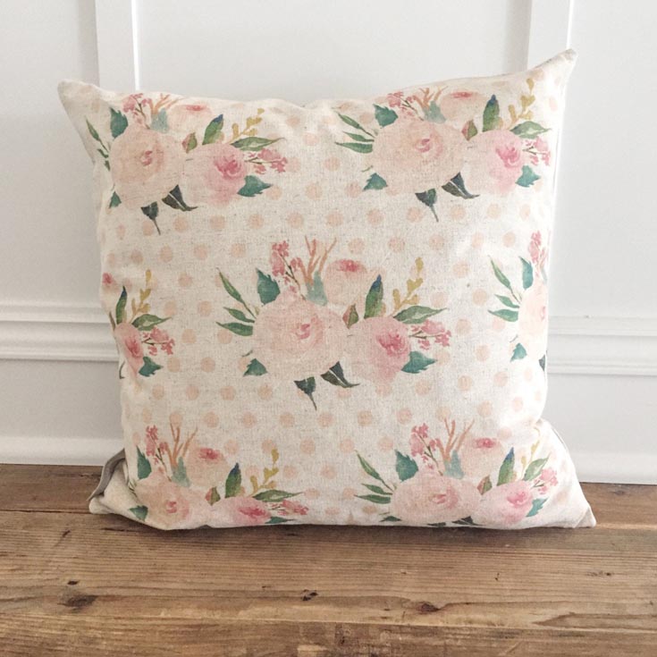 floral vintage pillows