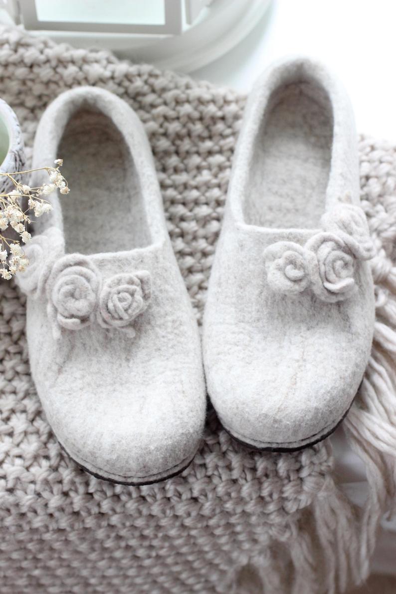 cute wool slippers