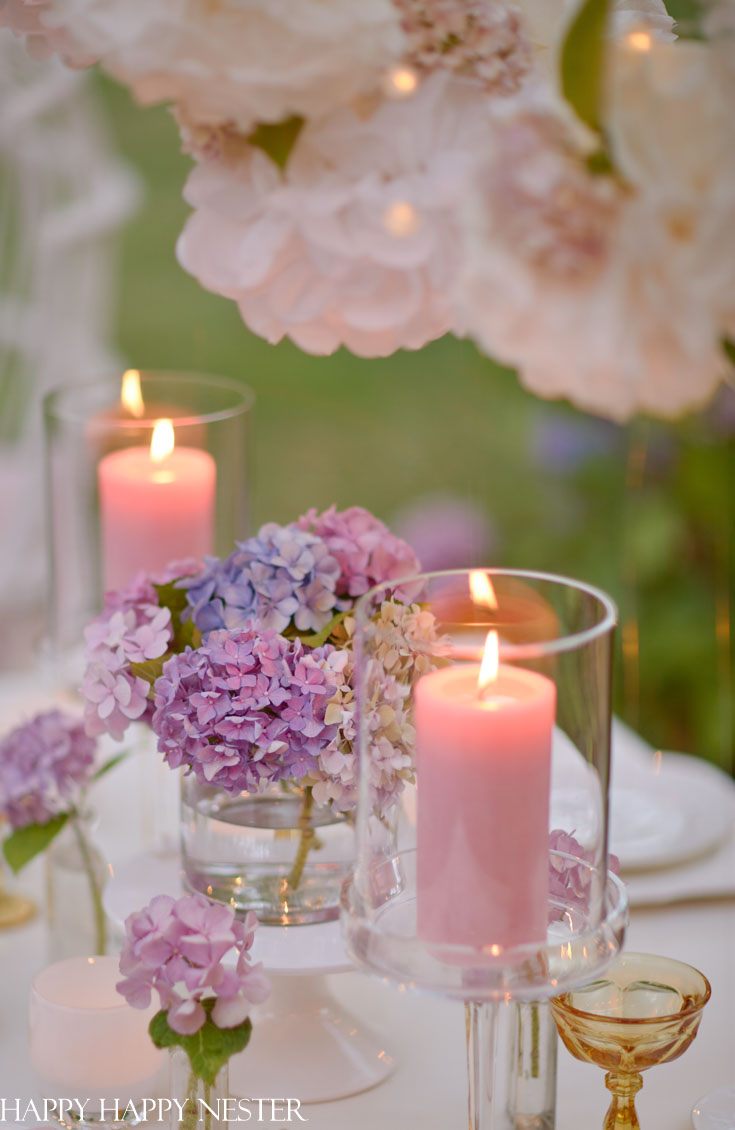 romantic outdoor summer table
