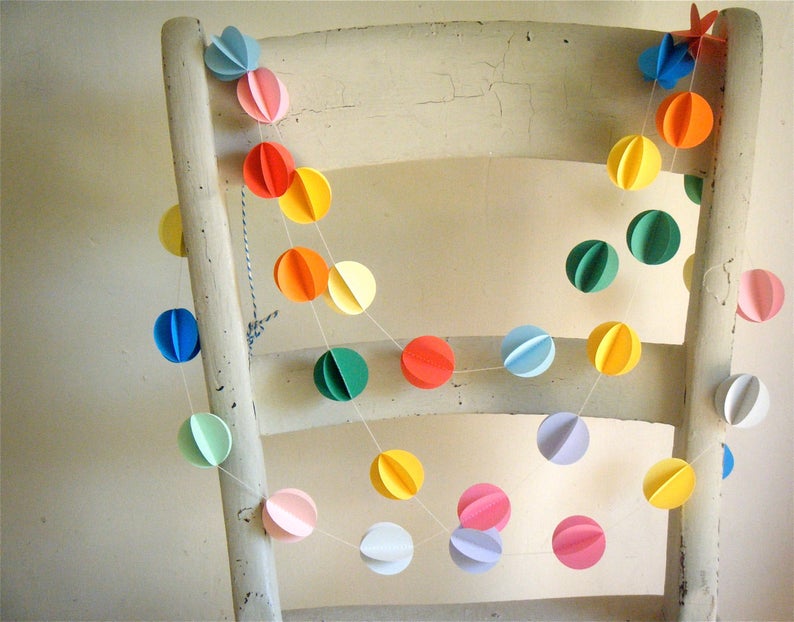 pretty paper garlands