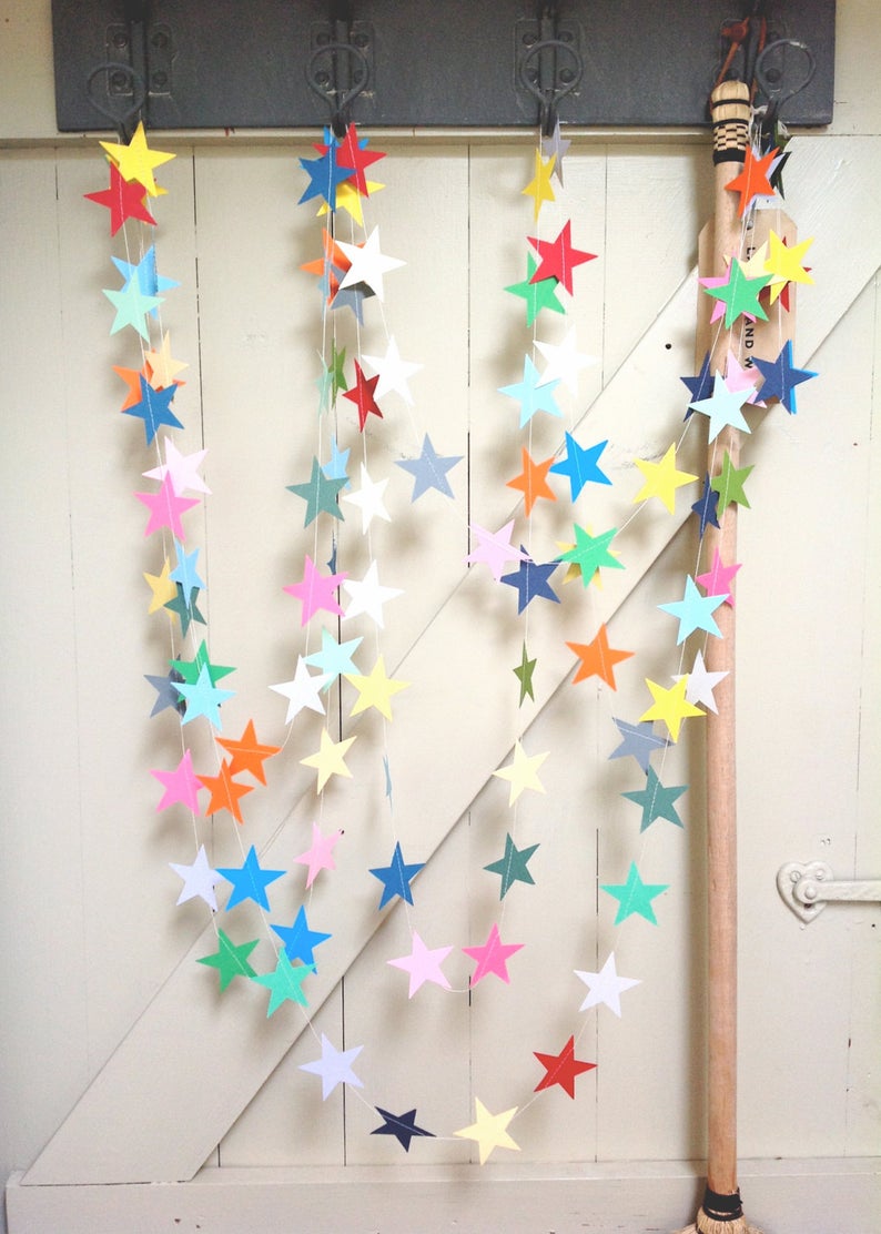 pretty paper garlands on etsy