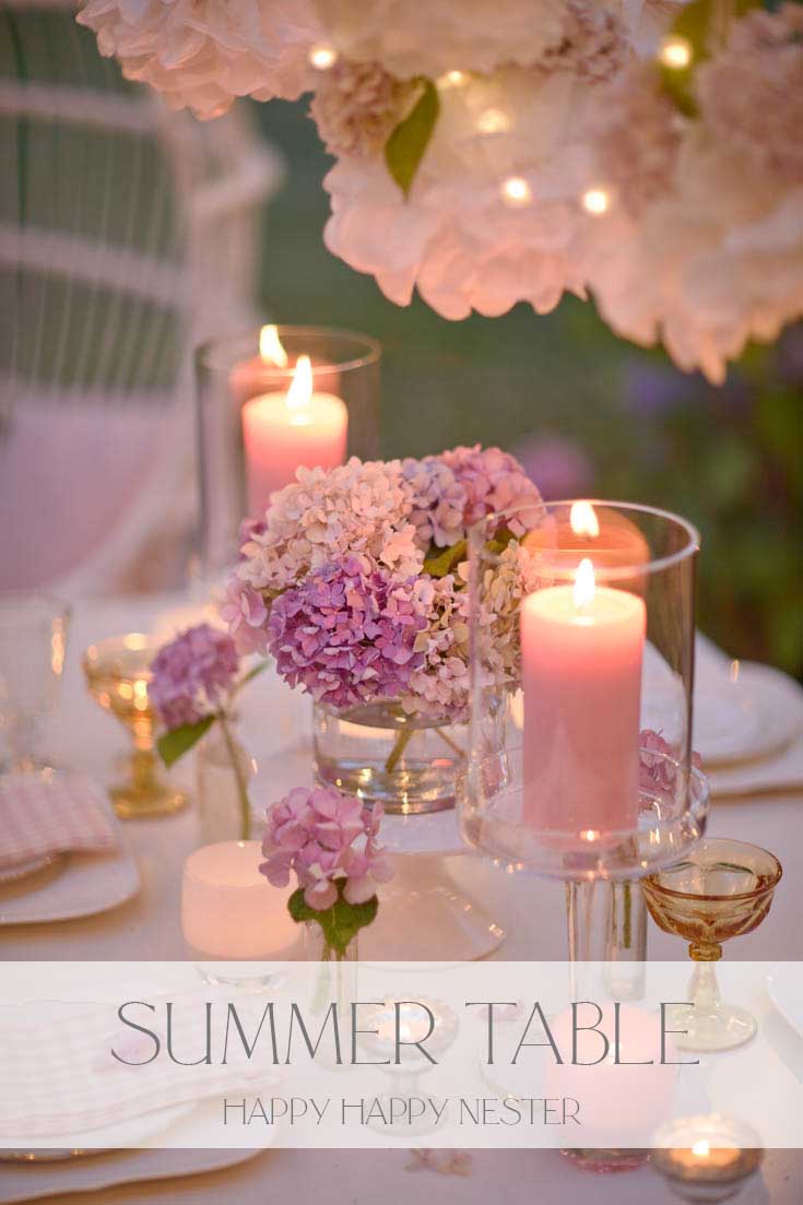 romantic outdoor summer table pin