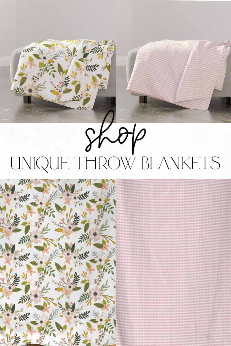 where to find unique throw blankets online