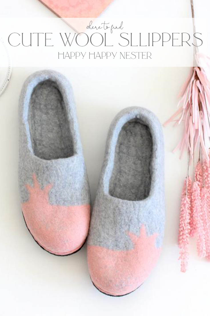 where to find cute wool slippers pin
