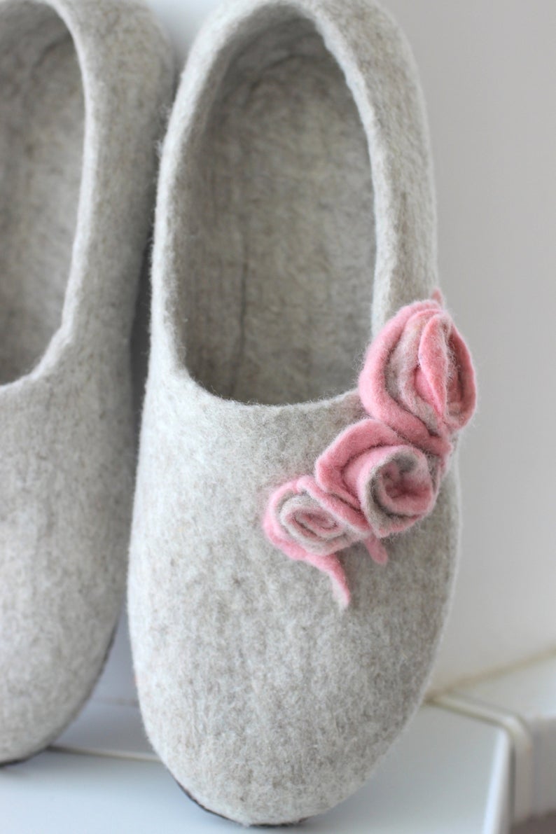 cute wool slippers