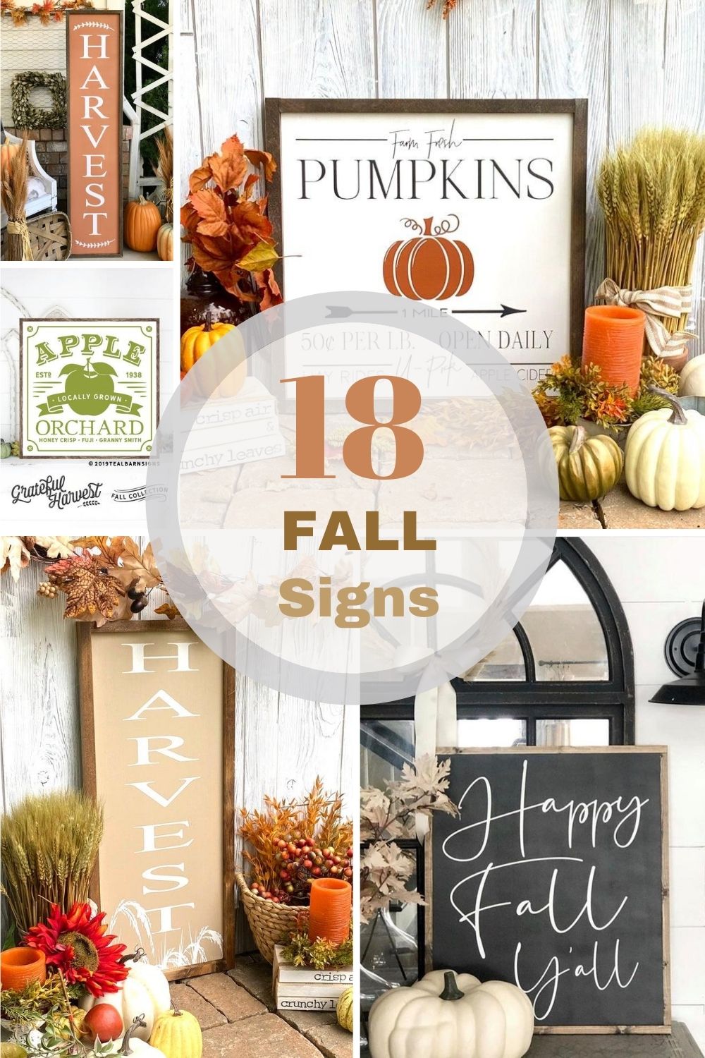 cute fall signs pin