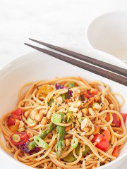 Asian Noodle Salad with Toasted Sesame Dressing