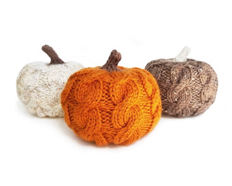 cutest fabric pumpkins