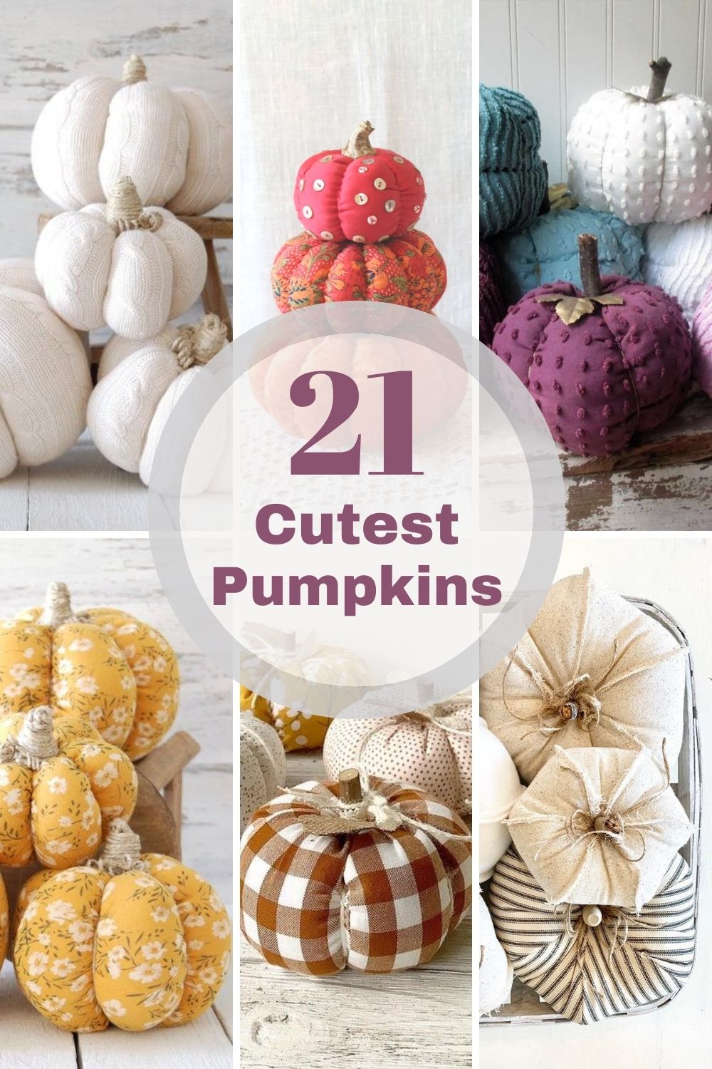 cutest fabric pumpkins roundup pin