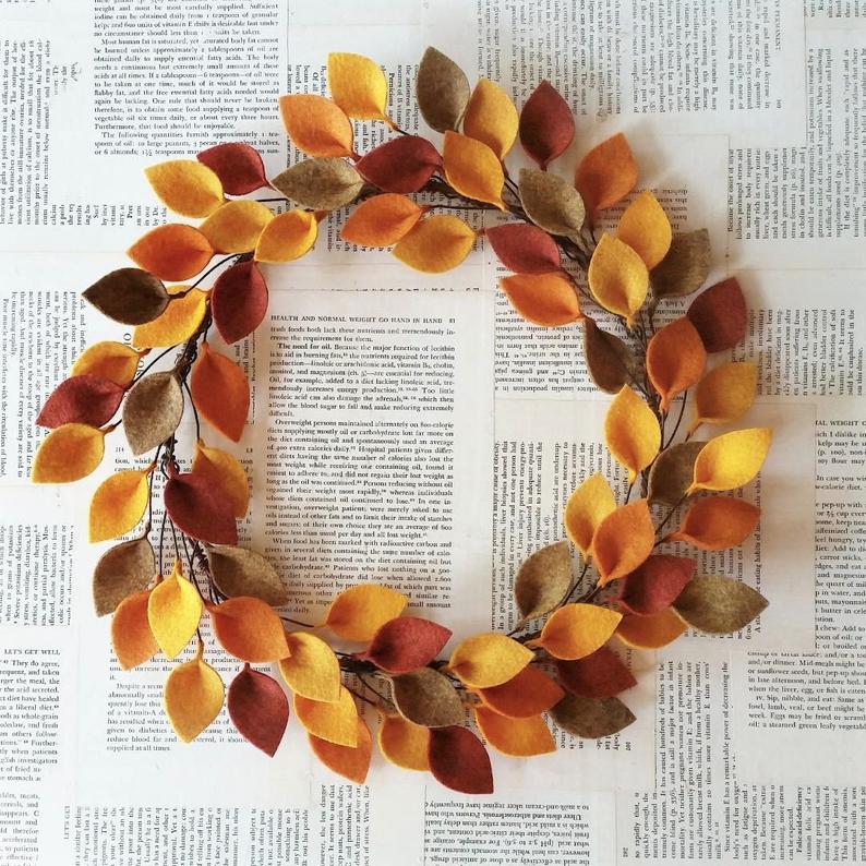 Etsy fall wreath