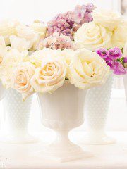 Collecting Milk Glass Vases for Flowers