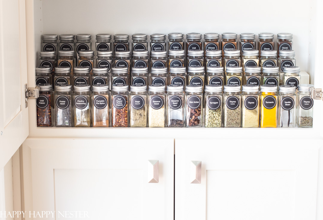 The Best DIY Hack for Organizing Spices in a Cabinet - Joyful