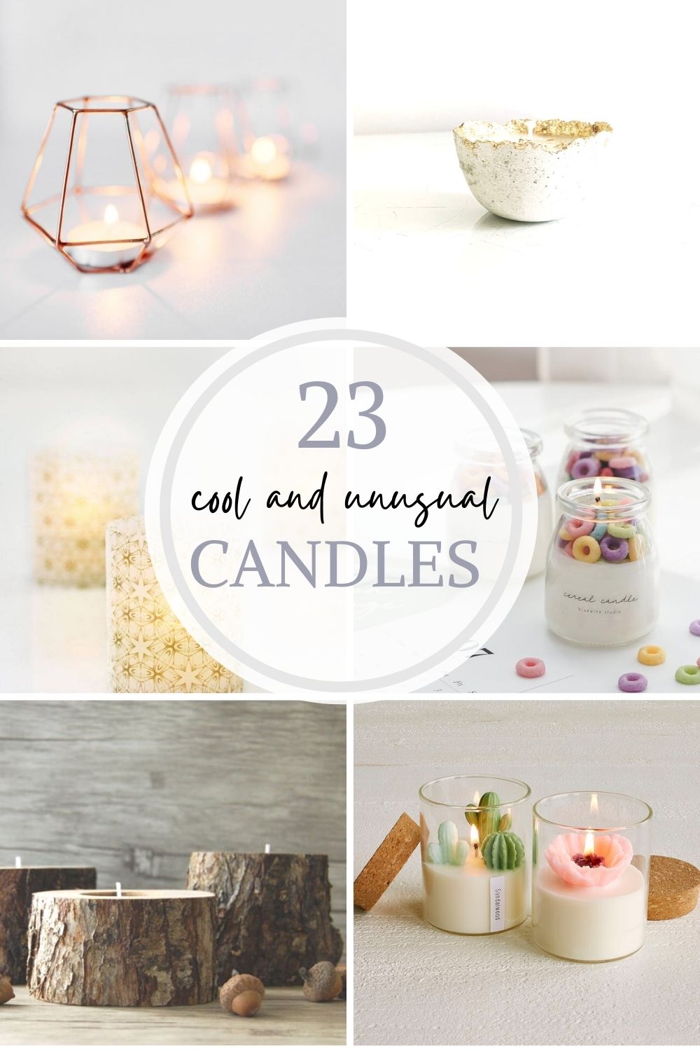 cool and unusual candles pin