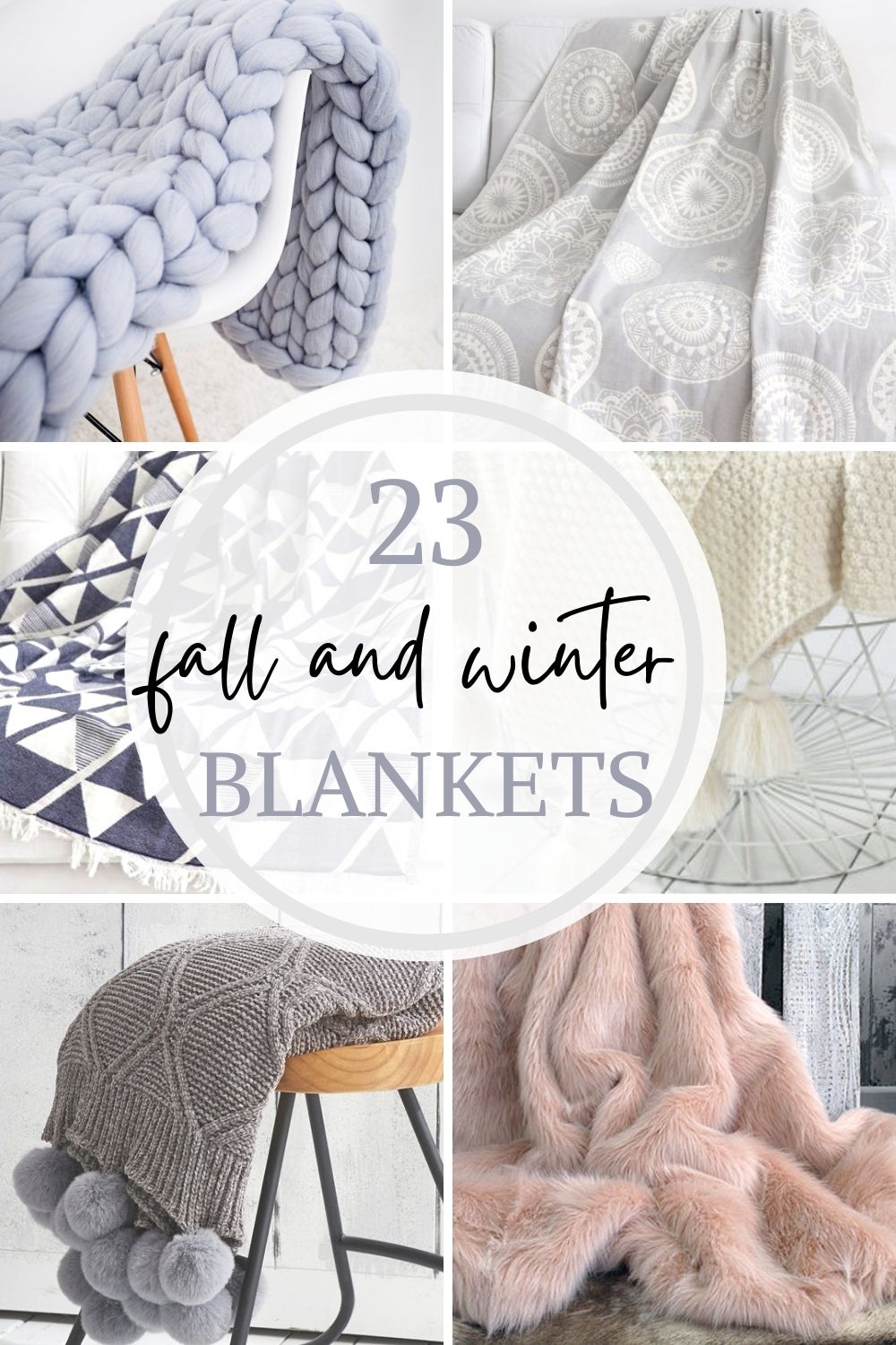 cozy beautiful blankets for fall and winter pin