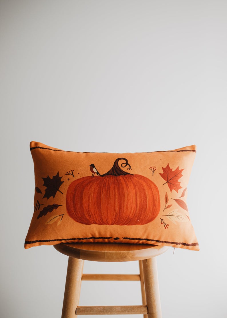 Mini Grateful Pumpkin Pillow