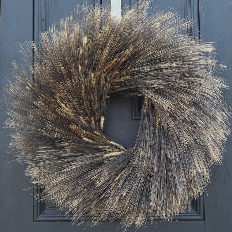 dried wheat wreath