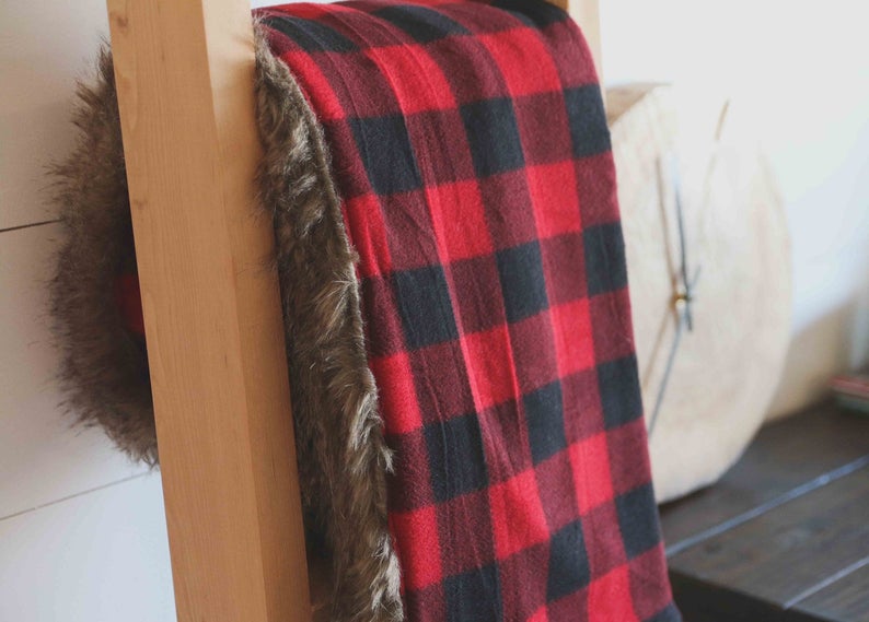 cute faux fur throw