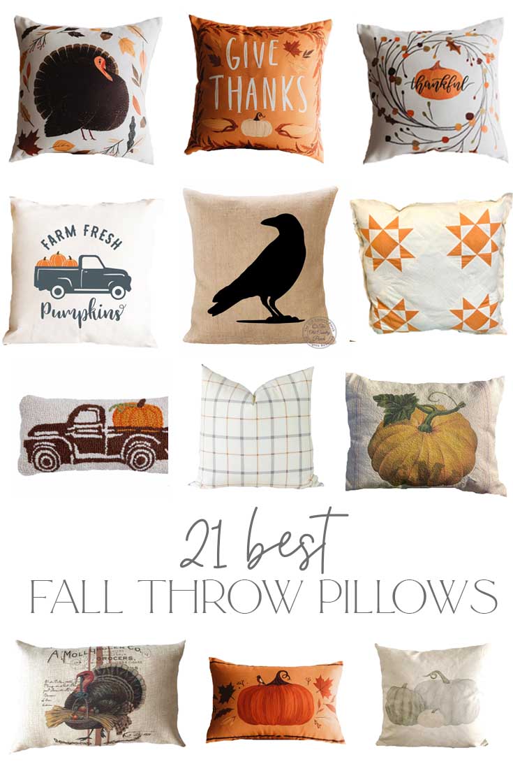 Primitive Pumpkin Decor Pillow Cover | Thanksgiving Décor | Farmhouse Pillows | Country Decor | Fall Throw Pillows | Cute Throw Pillows