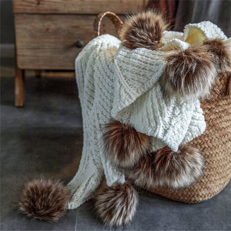 warm chenille blanket