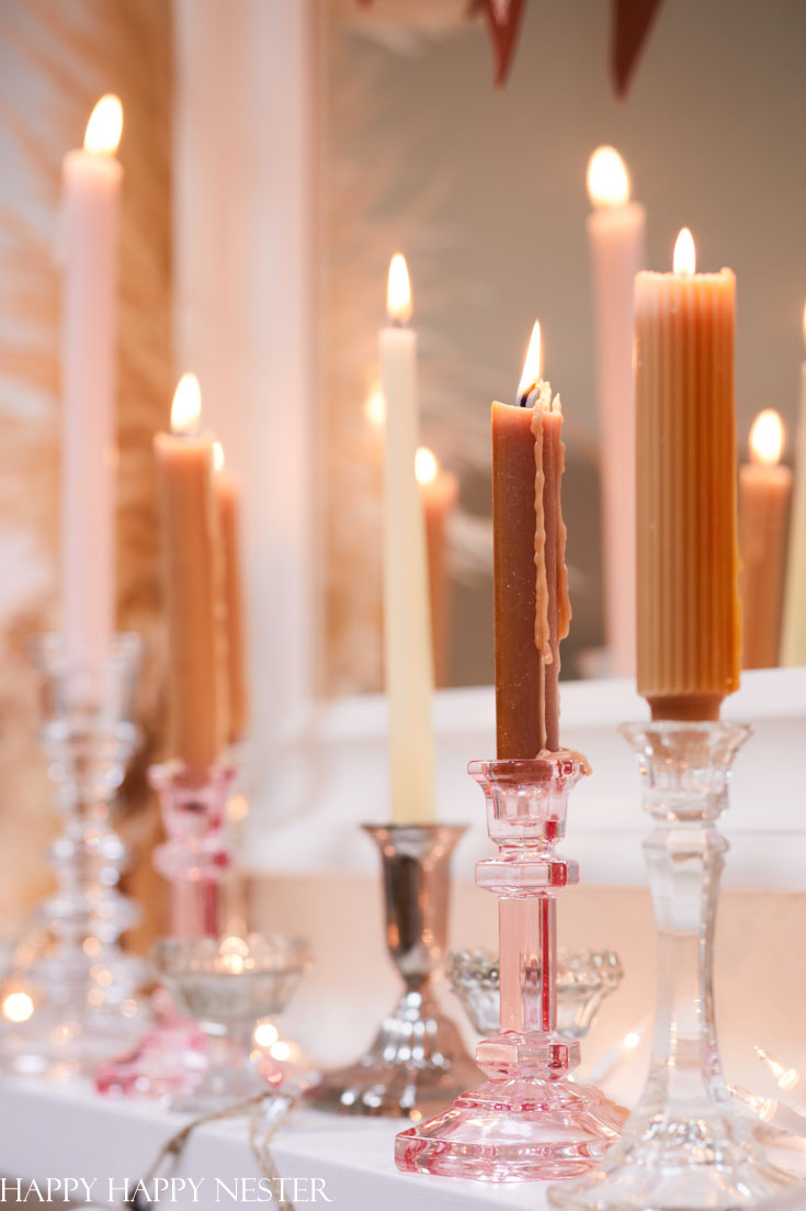 decorating with candles for fall