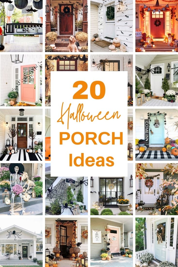 20 Halloween Front Porch Ideas Pin