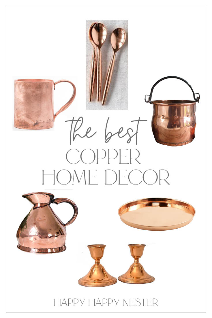 Copper home deals decor