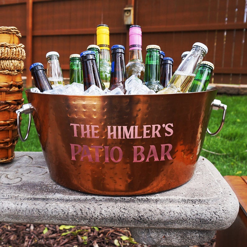 copper beverage tub