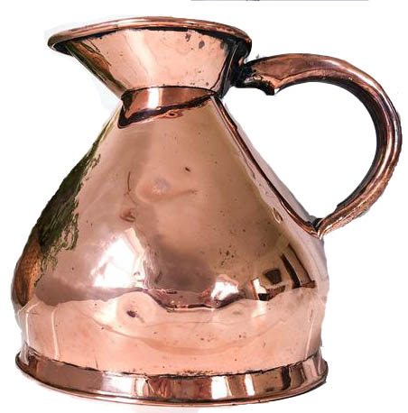 edwardian copper pitcher